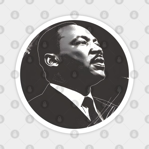 Inspire Unity: Festive Martin Luther King Day Art, Equality Designs, and Freedom Tributes! Magnet by insaneLEDP